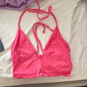 Garage Pink Halter Top